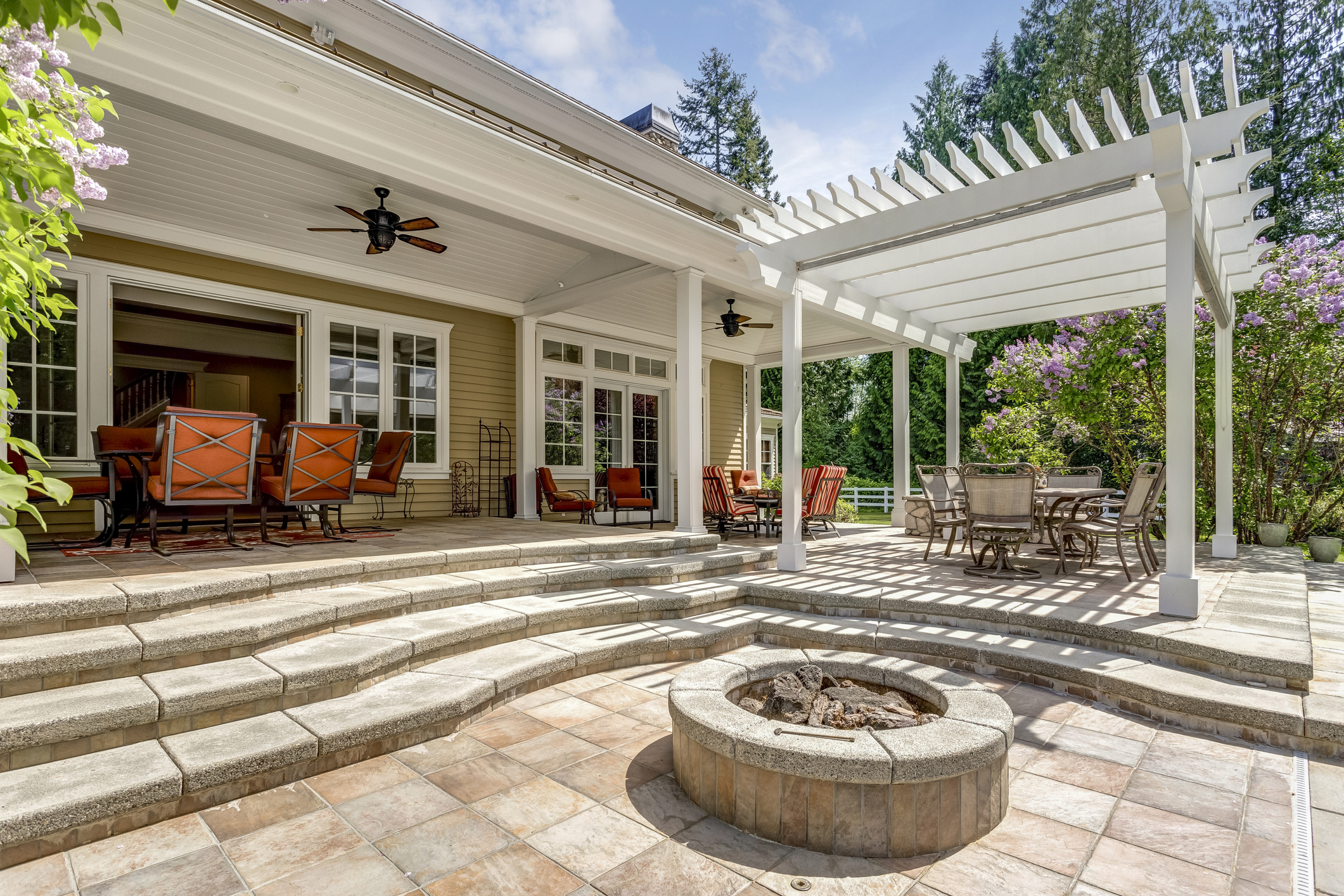 Outdoor patio area